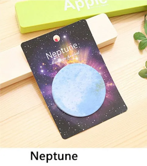 NEPTUNE 30 листов/набор корейских креативных табло планета памятник земля Луна круглый N Times плакат Примечания школьные офисные канцелярские принадлежности - Цвет: NEPTUNE