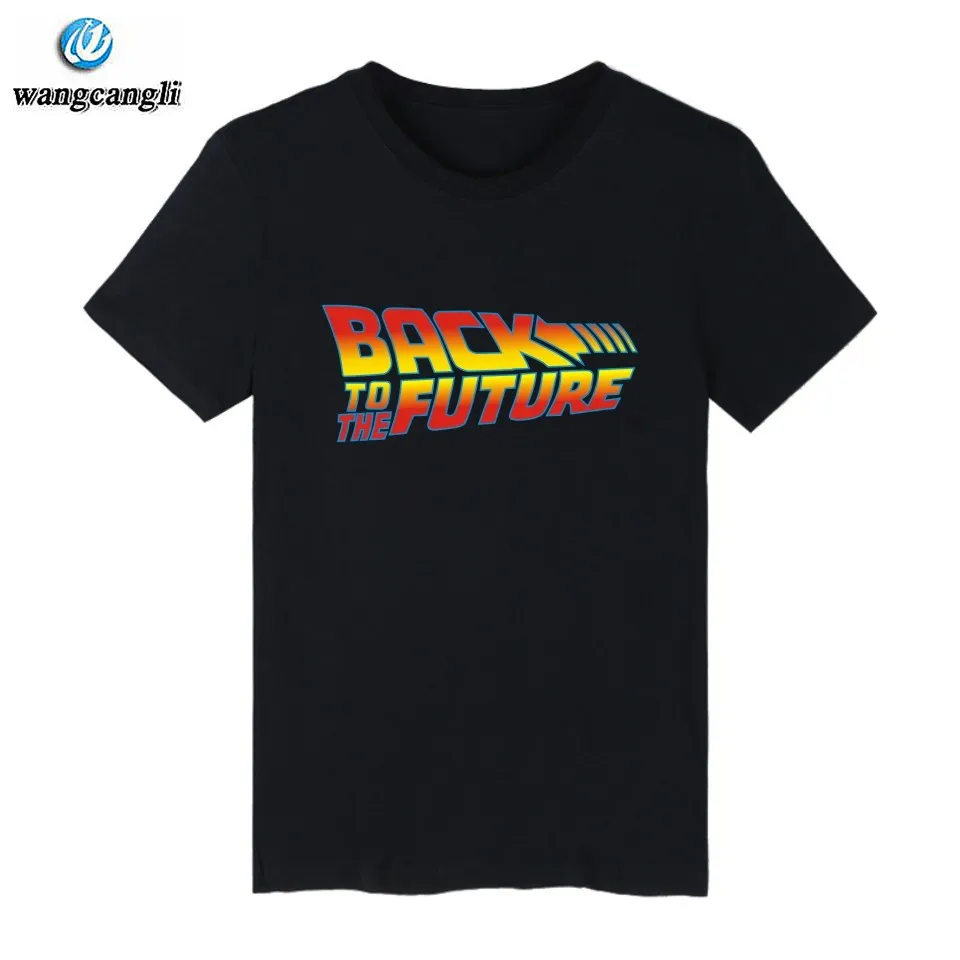 Мужская футболка с надписью Back to the Future Science Повседневная облегающая из 100% хлопка