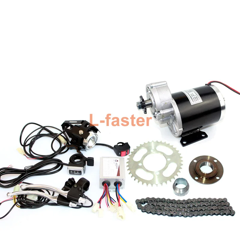 36V48V 600 Вт Электрический Trike матовый Conversion Kit с педаль акселератора электрический трицикл Шестерни замедление двигателя цепной привод