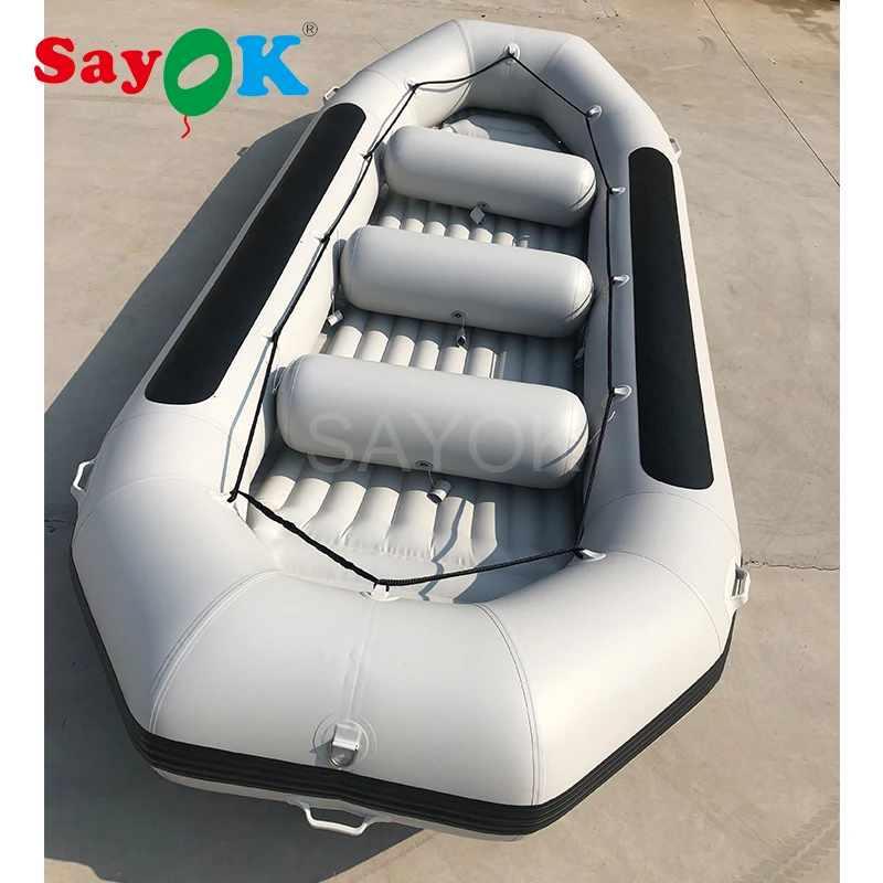 5 м длинная надувная рафтинговая лодка водная горка для рафтинга на продажу (для 12