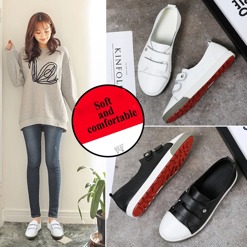 Foxondo 2019 Весна Женские туфли-лодочки женская обувь без шнуровки балетки на плоской