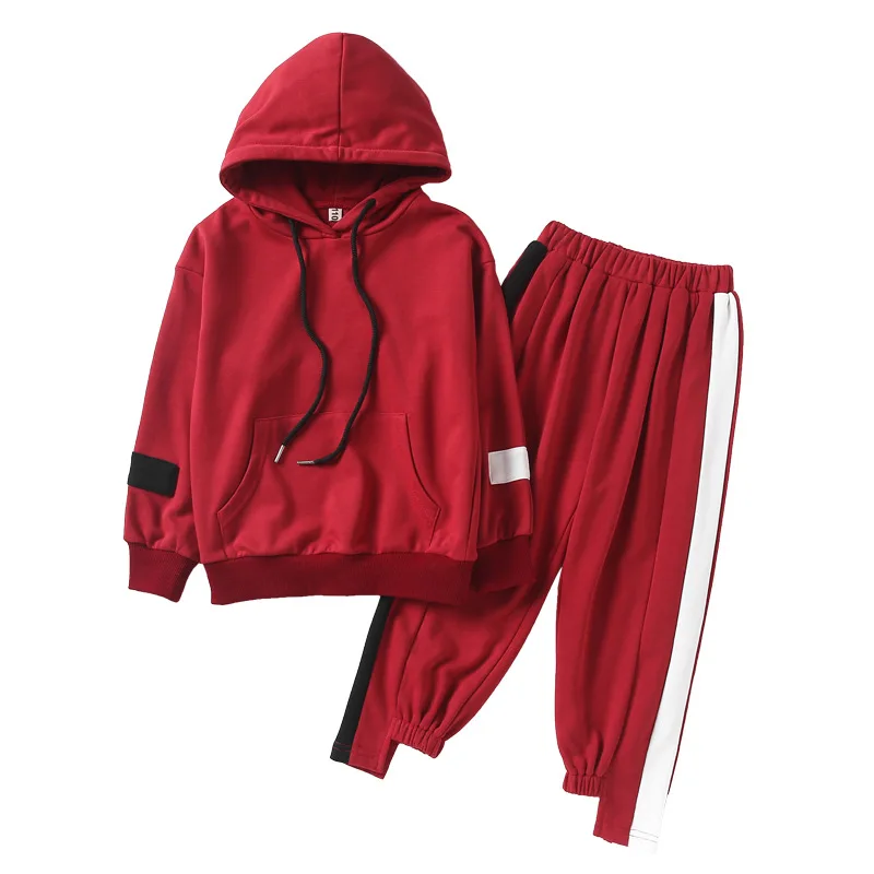 

2018 new spring autumn/winter/summer Girls Kids Boys Hooded Sweatshirt two-piece comfortable cute baby Clothes Children Clothing