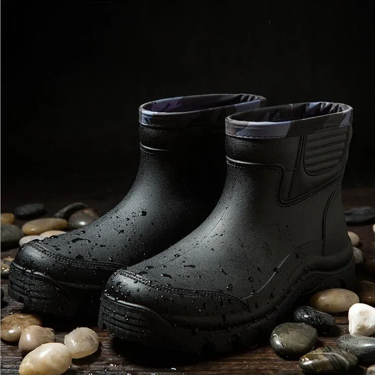 JNNGRIOR/Новый дизайн непромокаемые сапоги без шнуровки водонепроницаемая обувь на