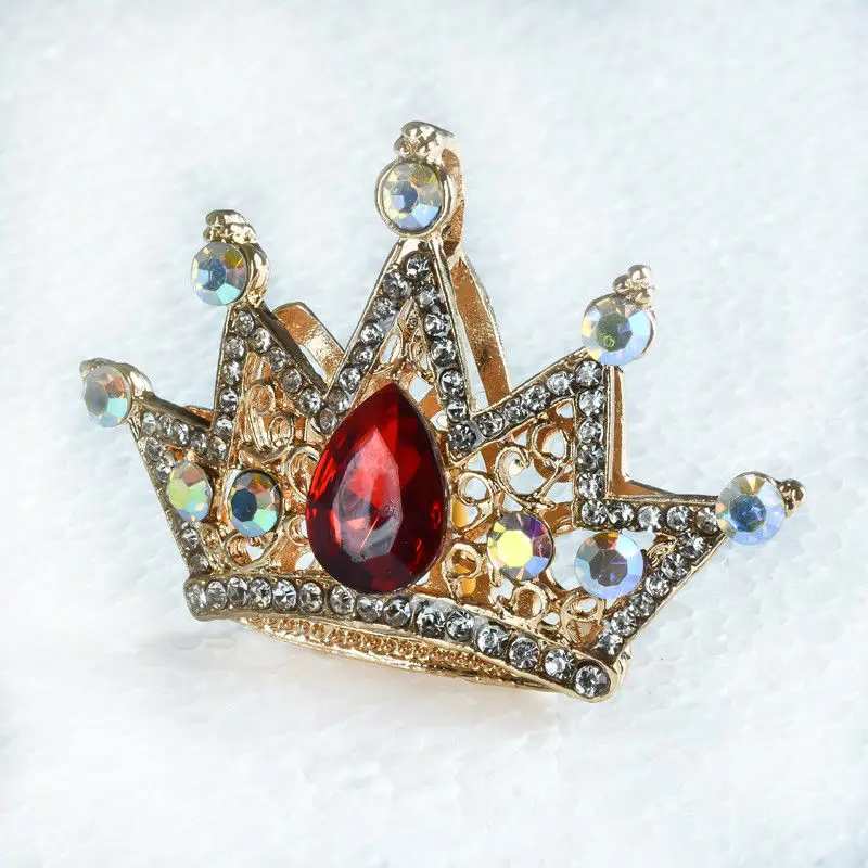Plated Inlaid Crystal &amp Rhinestone Crown Shap Pendant D1054 | Украшения и аксессуары