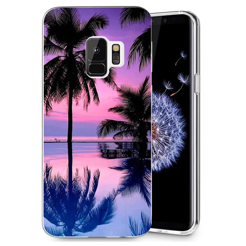Coque для samsung Galaxy S3 S9 S9Plus S8 плюс S7 edge Note 8 термополиуретановый дизайнерский