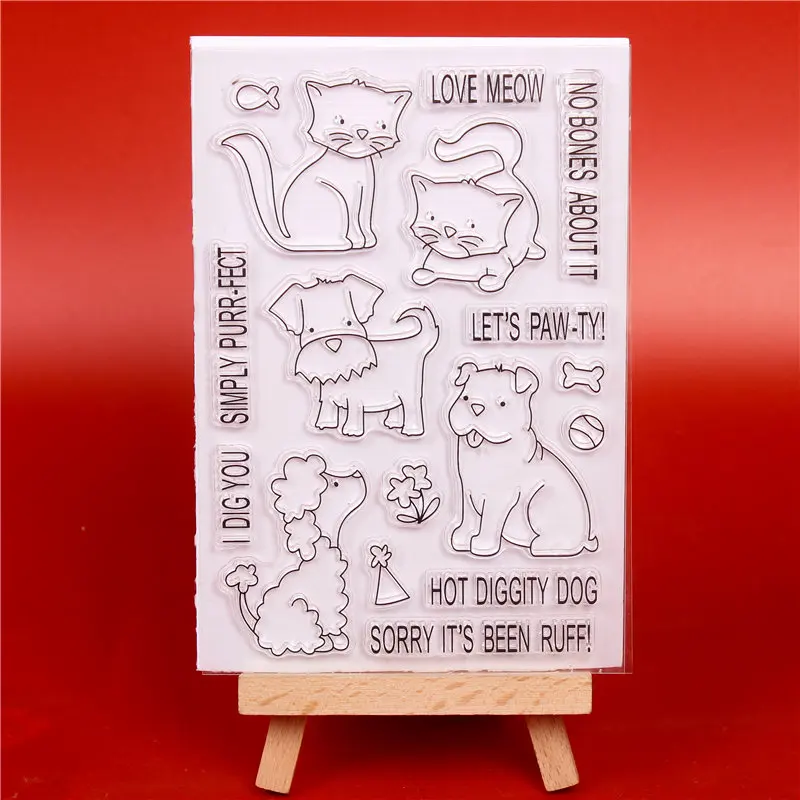 Прозрачный чистый силикон штампы для DIY Изготовление скрапбукинга diy фото ролик