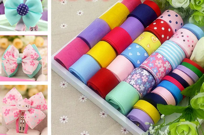 Новинка! Детские аксессуары для волос сделай сам лента ручной работы ткань банта