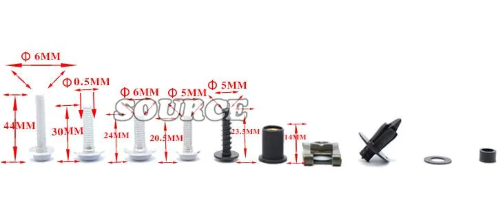 Универсальные аксессуары для мотоциклов комплект обтекателей болтов крепежные