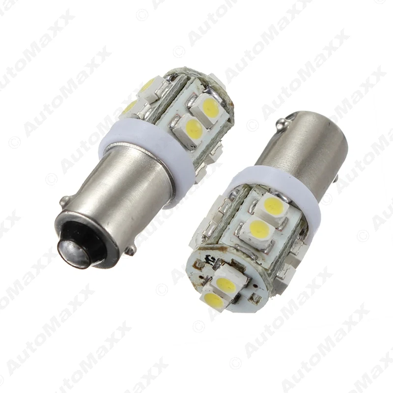 

FEELDO 100Pcs BA9S T4W W5W 1210 3528 10SMD Interior Car LED Light License Plate LED Lamp 7-Color #AM1507