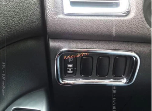 Хромированные внутренние фары рамка для переключателей крышка Накладка Mitsubishi ASX