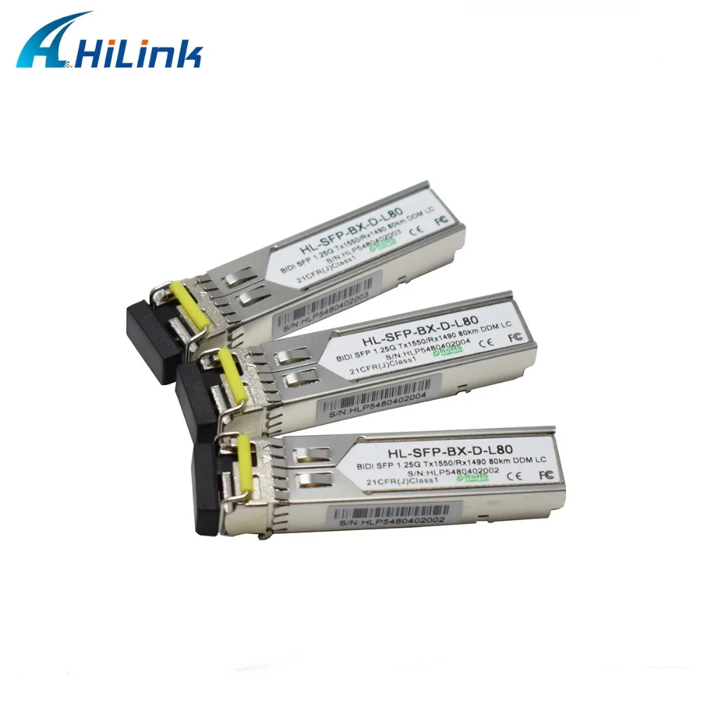 Бесплатная доставка Оптический Трансивер SFP 1 25G WDM BIDI 80km 1490nm/1550nm DDM LC/модуль SC|sfp