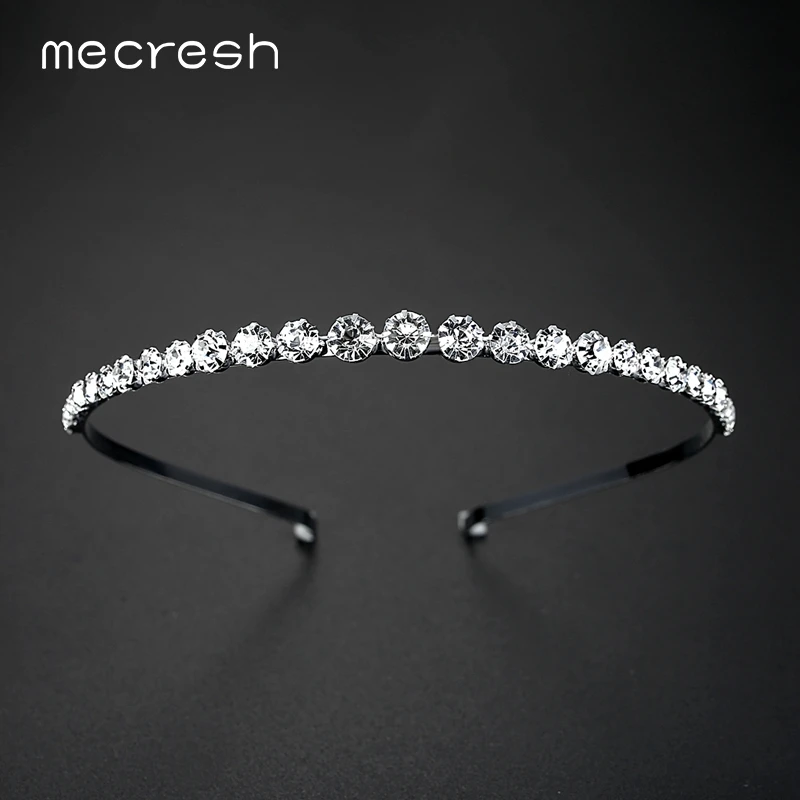 Mecresh бусины из горного хрусталя Свадебная повязка на голову с головными