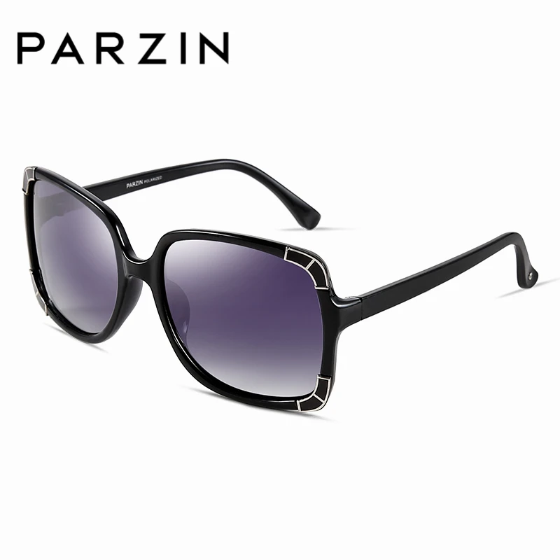 Женские поляризованные солнцезащитные очки PARZIN, бренд Elegant New Fashion Shield Защита от ультрафиолетовых лучей 400 Квадратная рамка высокого качества 9276