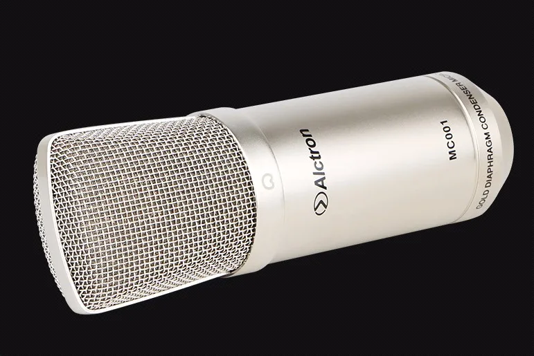 Alctron MC001 конденсаторный микрофон pro Студийный микрофон для записи с чехол для переноски записывающий микрофон