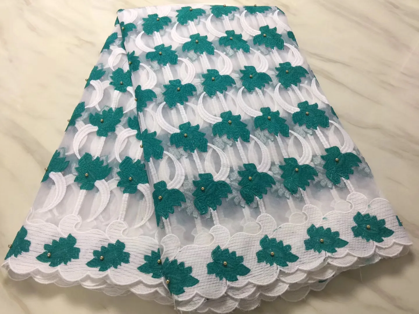 Beautiful african guipure cord lace fabrics high quality water soluble for wedding with stones | Дом и сад