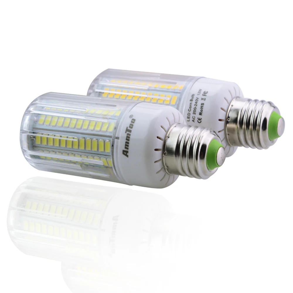 E27/E14 Светодиодная лампа SMD5736 мощность 3 Вт 5 7 9 12 15 Ampoule Focs Luz LED 30 165 светодиодов три