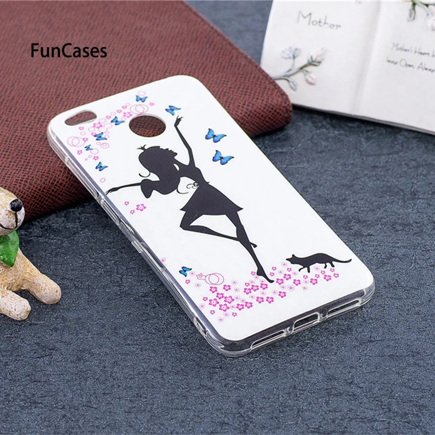 Светящийся чехол для Coque Xiao mi Red 4X/Red 4X милый рисунок единорога Сова череп олень