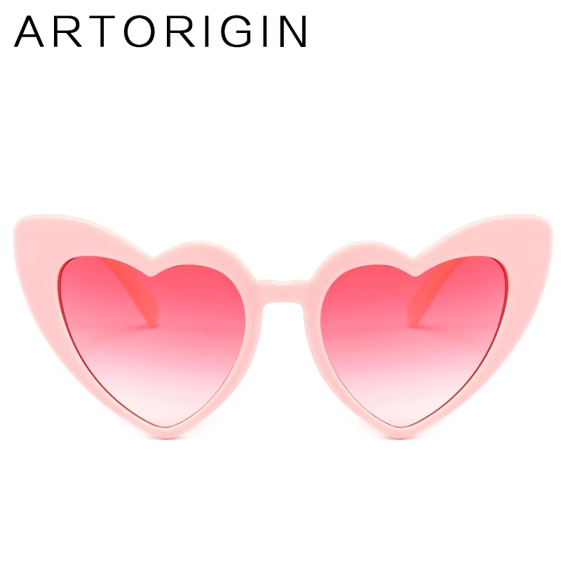Новые солнцезащитные очки ARTORIGIN в форме сердца для женщин черные прозрачные