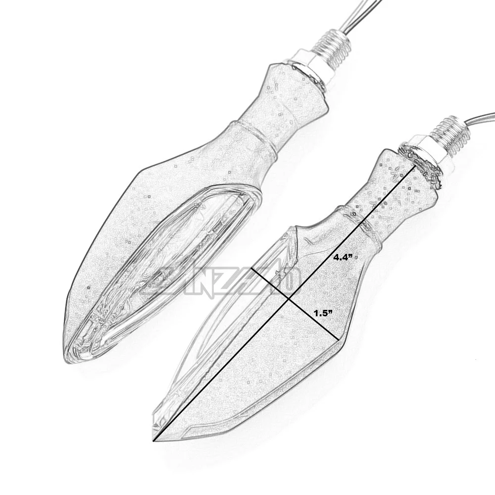 Мотоциклетные сигнальные огни LED Янтарная лампа указатели поворота Индикаторы