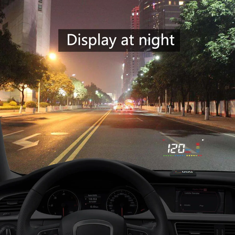 A200 hud автомобильный универсальный дисплей Спидометр obd2 температура воды