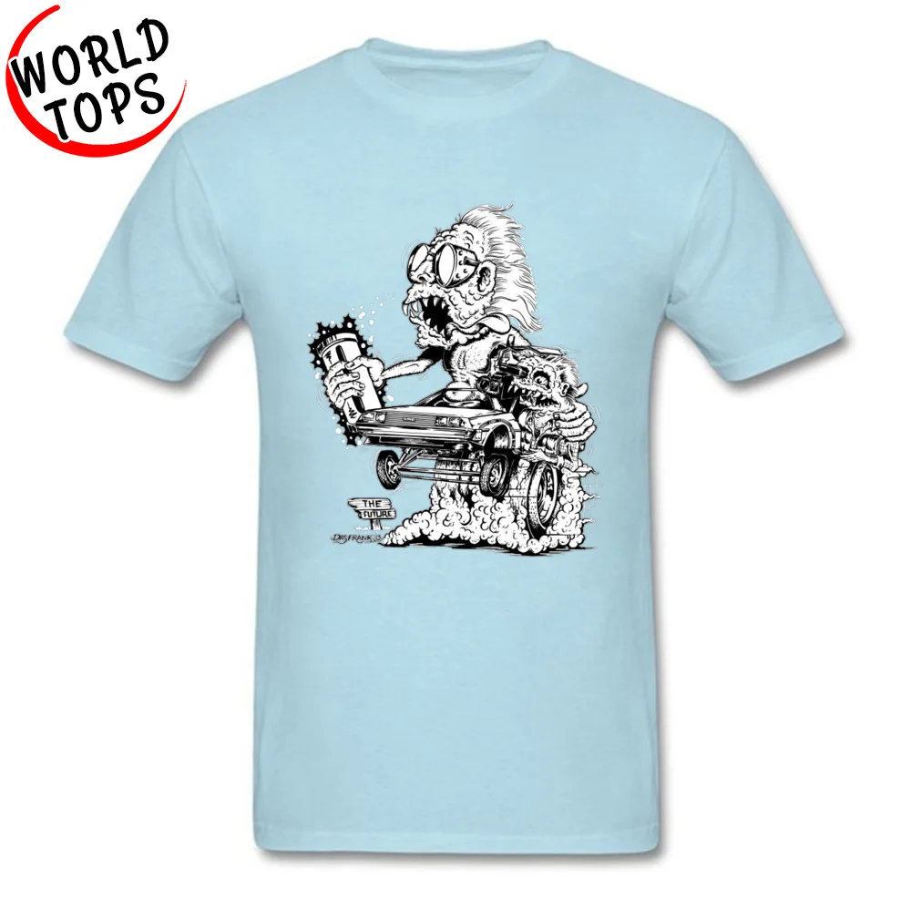 Футболка с принтом Crazy Geek Death Car Skull летние/осенние хлопковые топы круглым