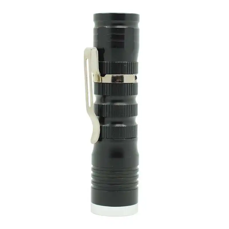 Портативный светодиодная вспышка светильник мини ручка с ручкой клип XPE Q5