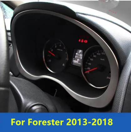 For Forester Инструмент из нержавеющей стали приборной панели декоративная рама для Subaru Forester 2013 14 15 16 17 XV AA470 - Название цвета: For Forester