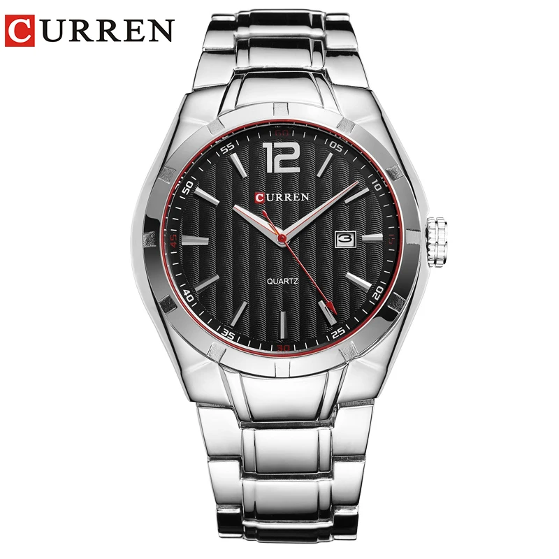 CURREN 8103 Элитный бренд аналоговый Дисплей Дата Мужские кварцевые часы