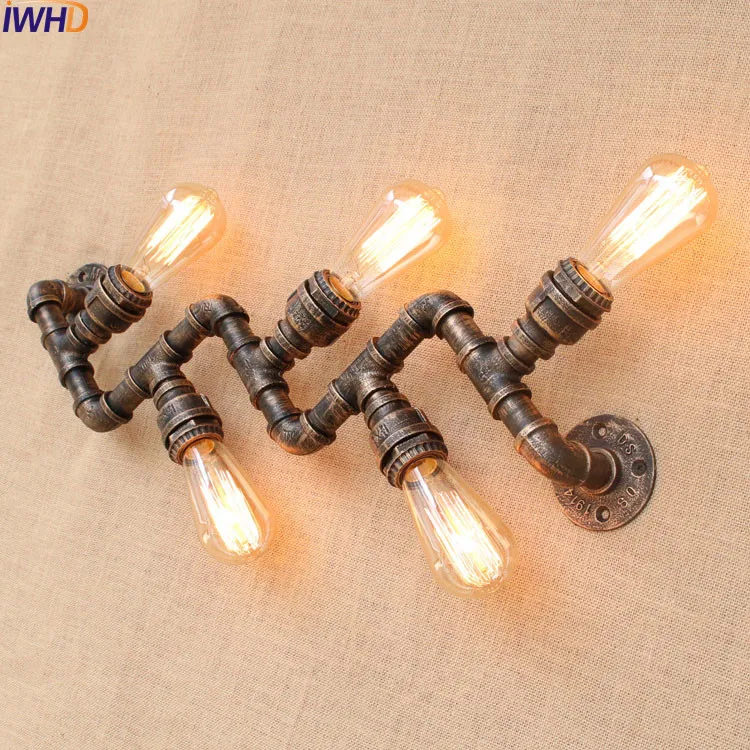 Винтажные Настенные светильники IWHD в стиле ретро светильник тное освещение