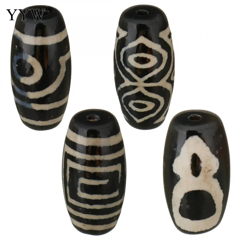 YYW натуральный Тибетский Агат Оникс дзи бусины ювелирные изделия аксессуары