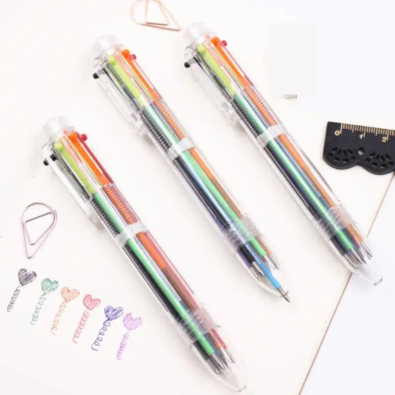 Jonvon Satone 20 Pcs Creative Six Color Ball Point Pen School Office Supply Ball Pen Gift Stationery Papelaria Escolar Wholesale