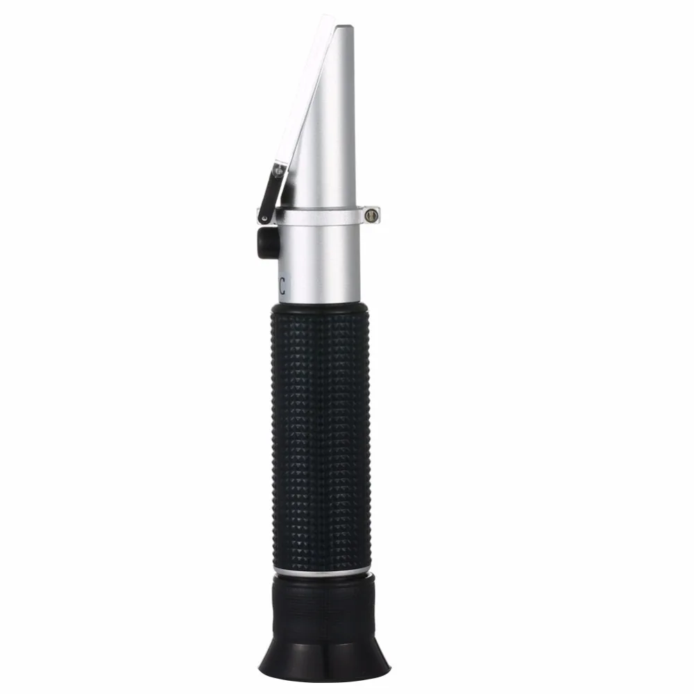 0-32 Brix Refractometer Sugar Beer ATC Spirits Tester Alcohol(single scales) Adjustable Manual Focusing Aluminum | Инструменты