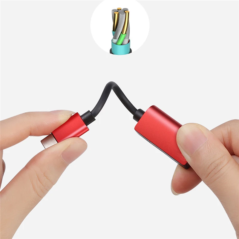2 в 1 мини-usb C Type на 3 5 мм аудиоразъем для наушников Aux Кабель-адаптер зарядки |