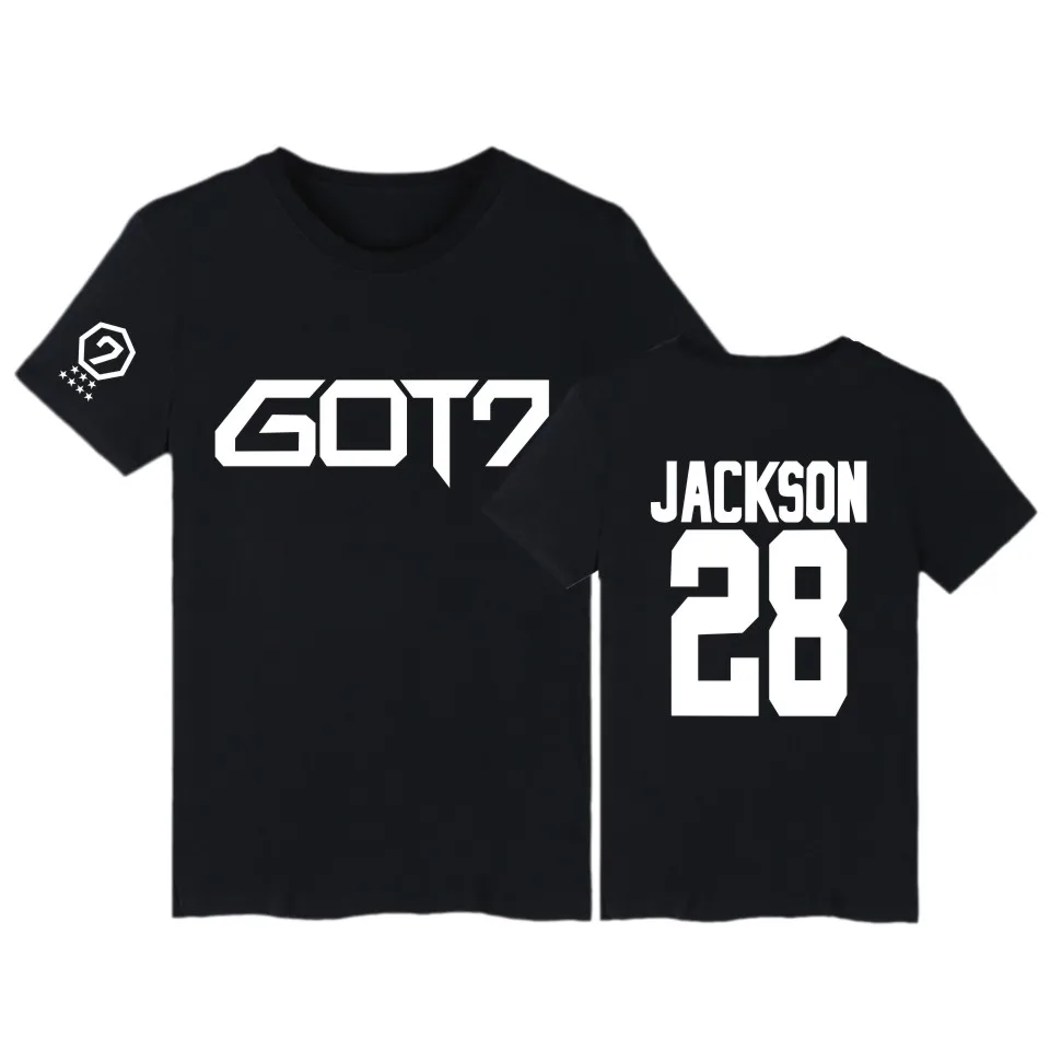 Футболка BAMBAM GOT7 Kpop JB Jackson футболка с коротким рукавом и надписью GOT 7 в стиле