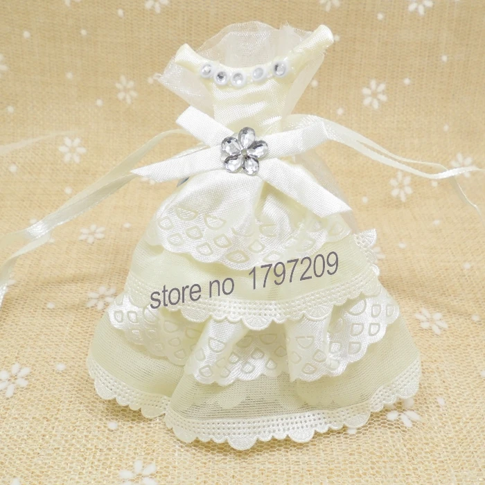 1 шт. белое свадебное платье невесты свадебный подарок сувенирный мешок для