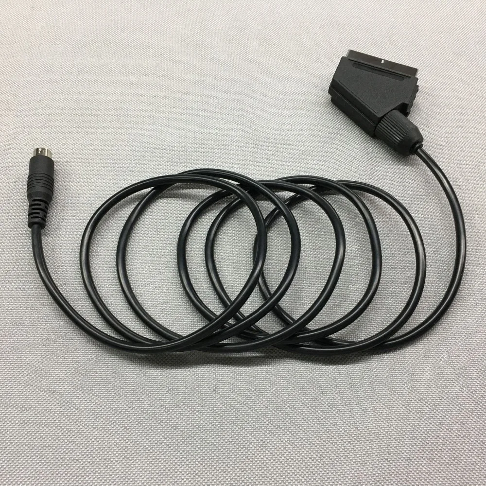 FZQWEG черный 1,8 м/6 футов Scart AV ТВ Видео кабель для sega Saturn NTSC& PAL версии игры аксессуары кабели