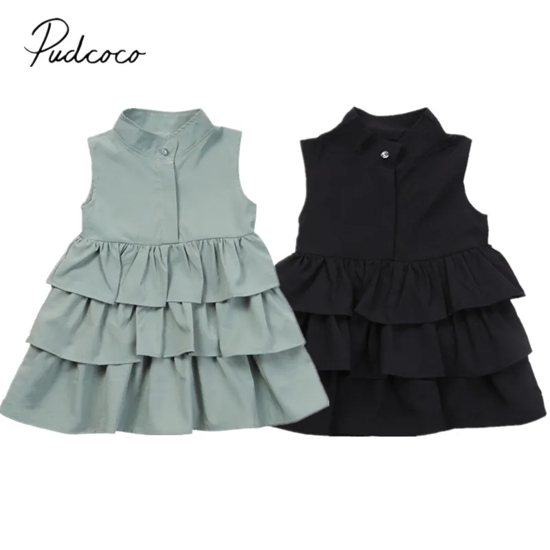 Новинка 2018 года многослойное платье для маленьких девочек и малышей вечернее