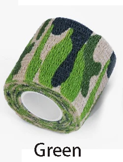 GREEN Тактическая 1 рулон Мужская армейская клейкая Камуфляжная Лента стелс обертывание наружная охотничья крышка прицела ружья - Цвет: GREEN