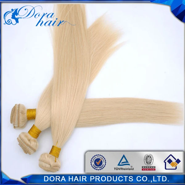 1 шт. 6А Цвет #613 Блондинка Малайзии Волос реми 613 прямые Волосы Ткет|weave hair glue|hair weave