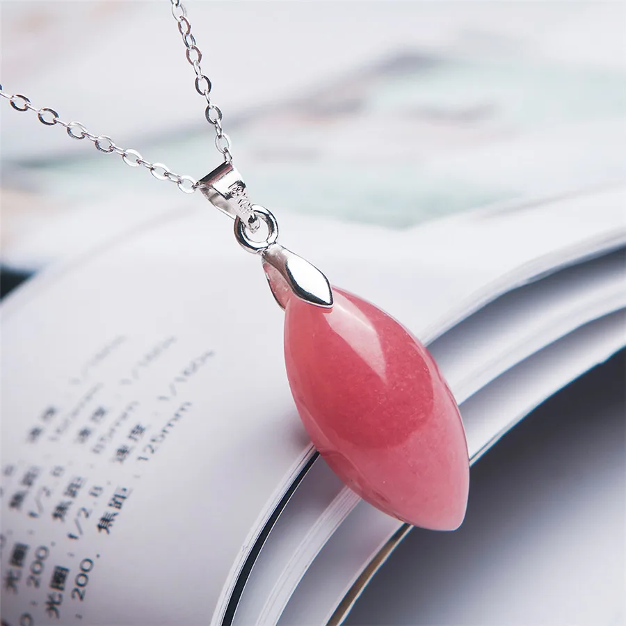 2019 Newly Arrival Women mm Genuine Natural Rhodochrosite Gems Stone Red Waterdrop Teardrop Charms Necklace Pendant Bead | Украшения и