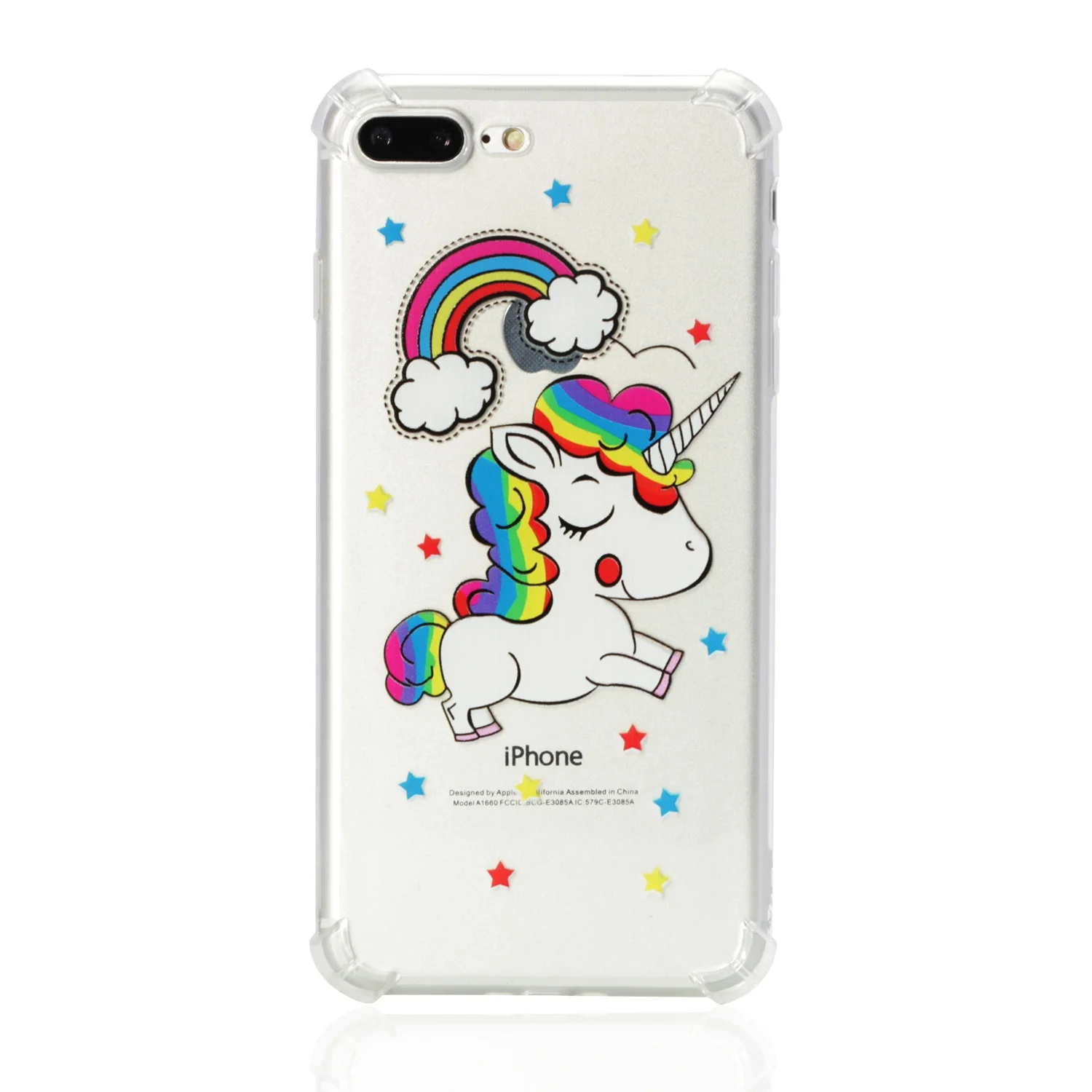 Case For Apple iPhone 7 8 Plus Anti-knock Soft TPU Silicone Cover Bumper 7Plus 8Plus Mobile Phone Cases 7P 8P Bag |