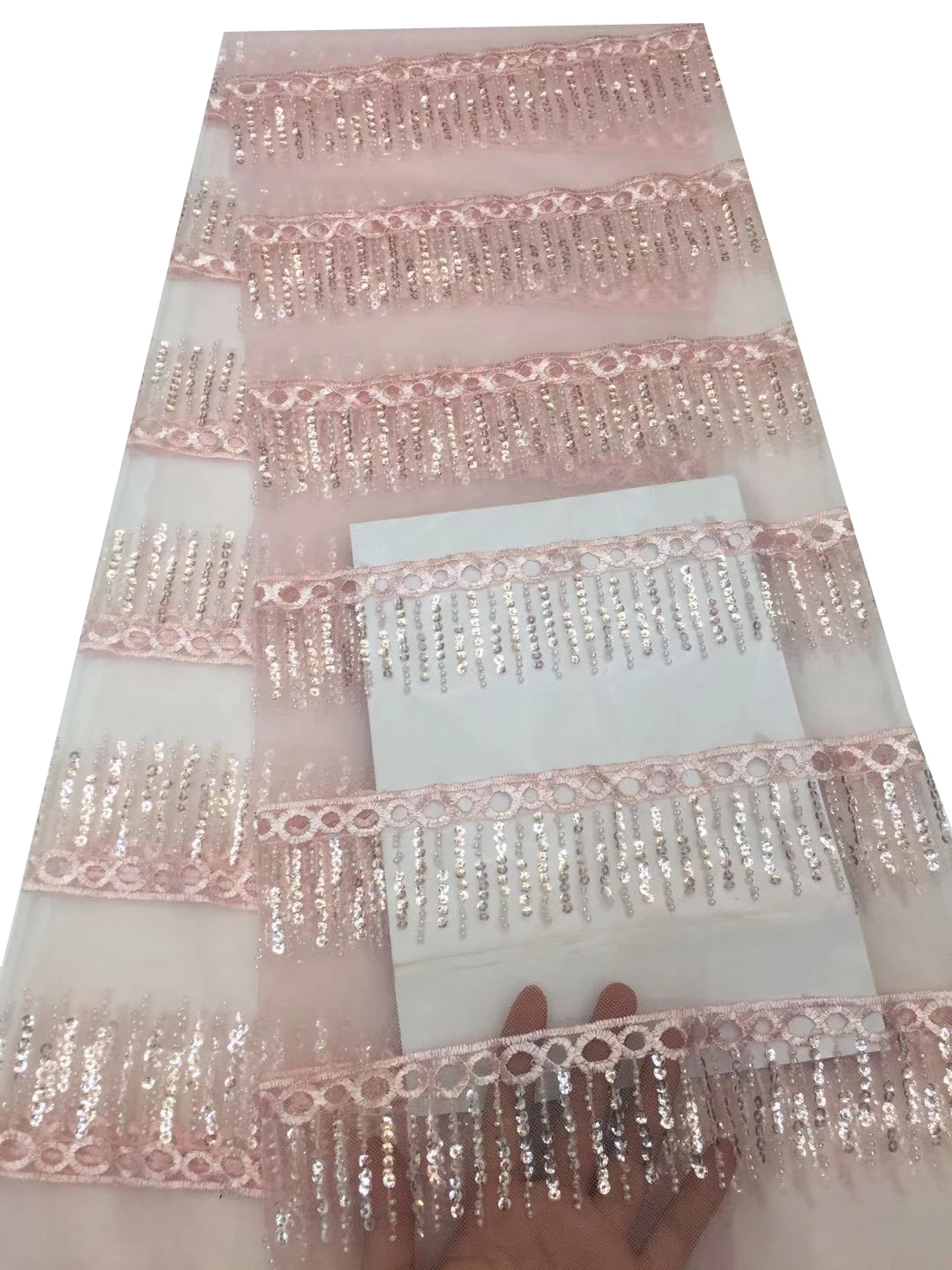 5 ярдов красивое нигерийское Африканское Тюлевое кружево чистая кружевная ткань