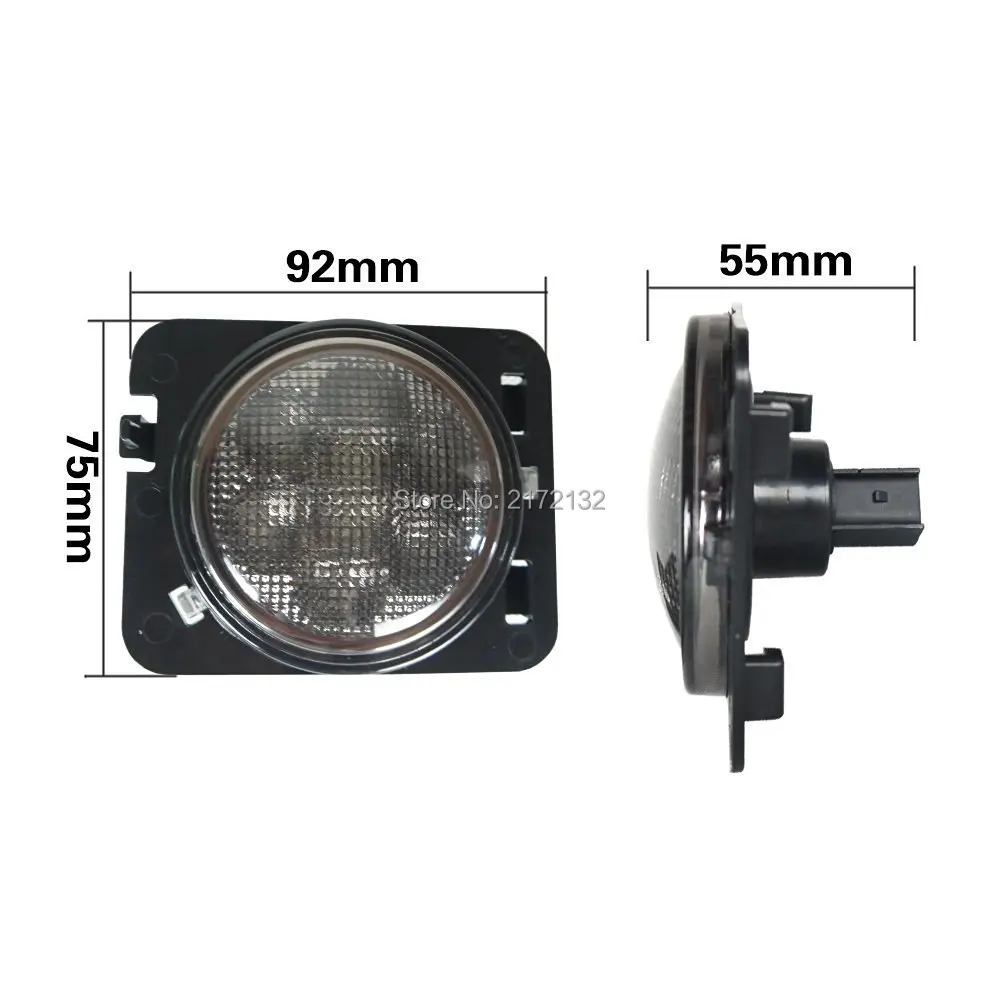 Promotion ! 2Pcs Led side marker light amber turn signal lamp modification warning for Jeep Wrangler | Автомобили и мотоциклы