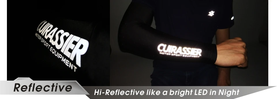 Cuirassier ST01 охлаждающая Светоотражающая прочная устойчивая к царапинам Защита от солнца УФ 400 силиконовая охлаждающая Крышка для мотоцикла рукав
