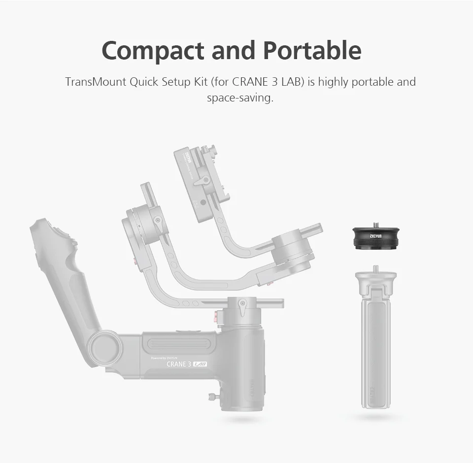 Аксессуары для лаборатории ZHIYUN Crane 3 полный набор быстрой установки и спуска с
