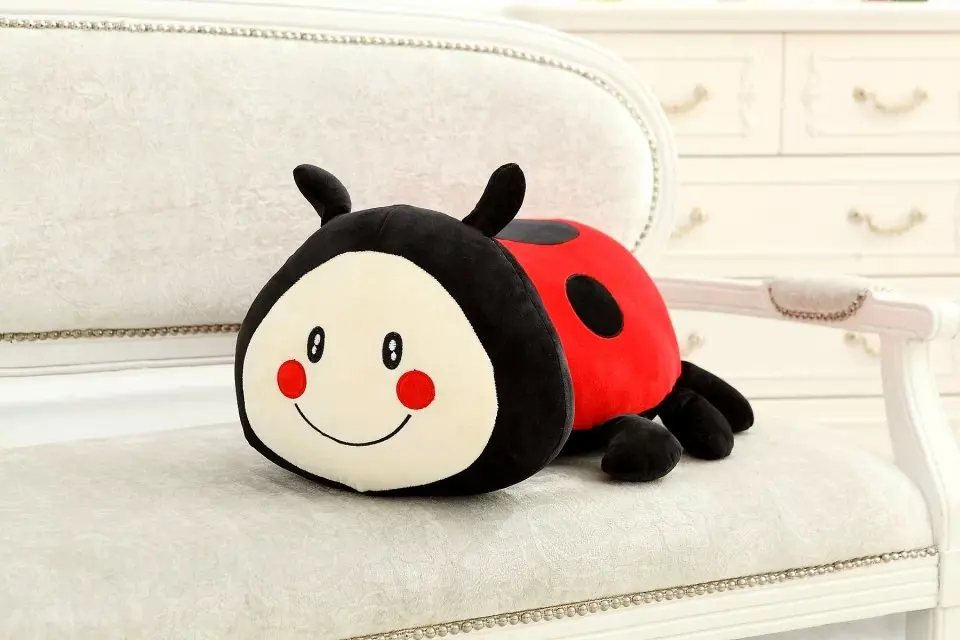 Божья коровка, плюшевая игрушка, милая божья коровка, плюшевая подушка, креативная кукла, супер мягкий диван, декоративная подушка, детские игрушки