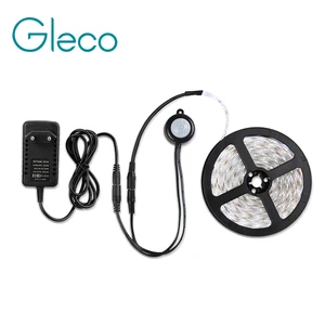 Светодиодная лента с датчиком движения DC 12 В, Автоматическое включениевыключение, 1 м, 2 м, 3 м, 5 м, IP65 водонепроницаемая гибкая светодиодная лента, SMD 2835, Ночной светильник, светильник-кровать