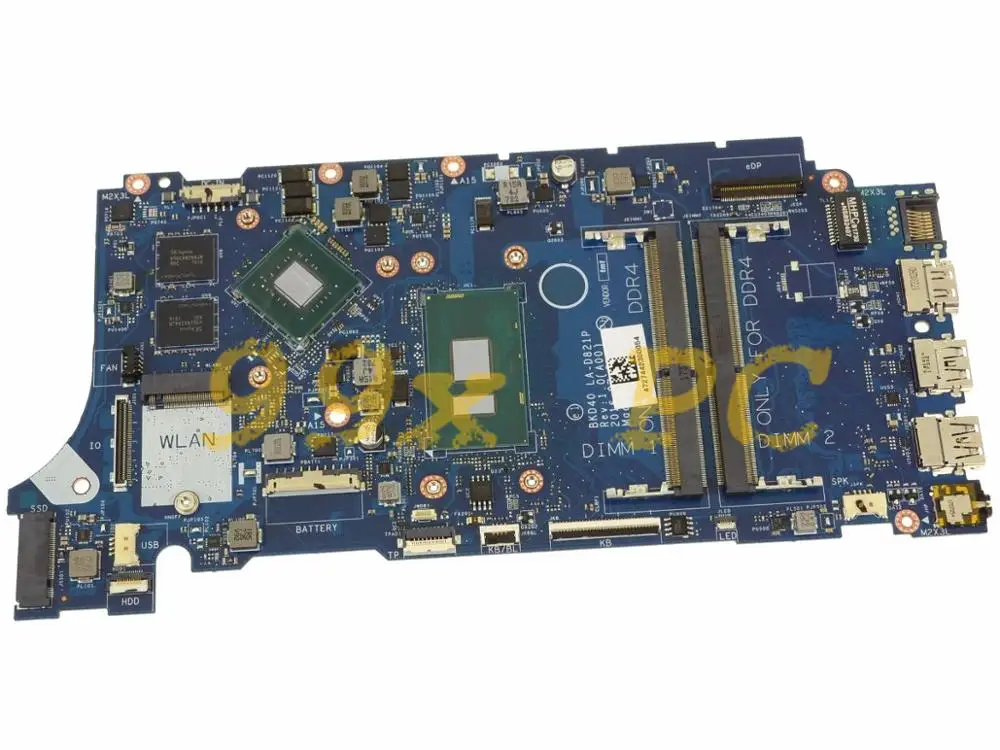 LAOKE для DELL Inspiron 15 7560 14 7460 Материнская плата ноутбука W/I7 7500U cpu W/GPU CN 00KC1H 0KC1H BKD40 LA D821P