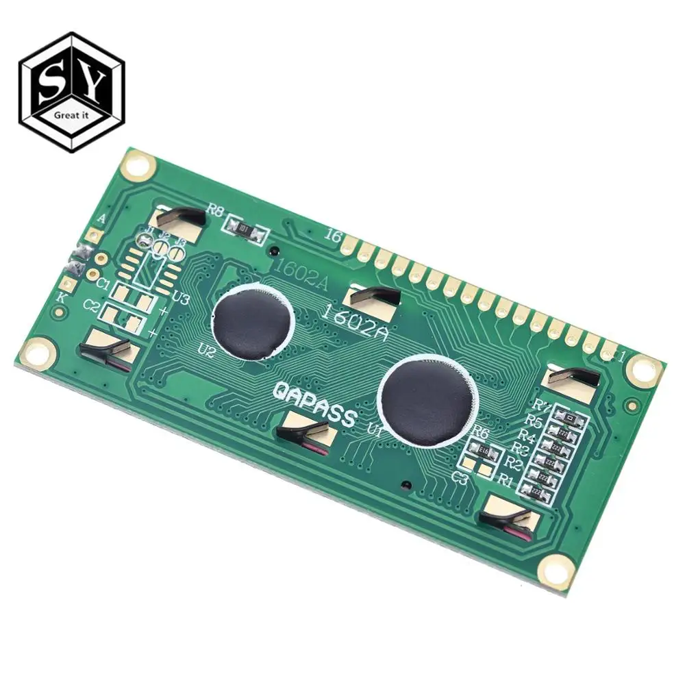 1 шт. модуль Great IT LCD 1602 синий зеленый экран ЖК дисплея 16x2 символа HD44780 контроллер
