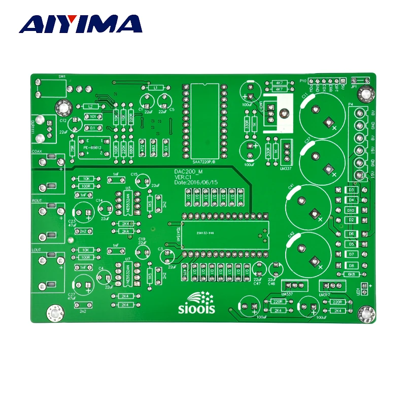Aiyima новый дизайн TDA1541 ЦАП декодирования доска DIY Бард PCB|dac decoder|tda1541 dacdac decoder board |